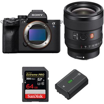 Câmara Sony Alpha a7S III + FE 24mm f/1.4 GM + SanDisk 64GB Extreme PRO UHS-II SDXC 300 MB/s + Sony NP-FZ100 - Preto - 1