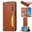 Capa PU Magunivers suporte clássico auto-absorvido marrom para Samsung Galaxy A50_0