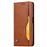Capa PU Magunivers suporte clássico auto-absorvido marrom para Samsung Galaxy A50_1