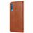 Capa PU Magunivers suporte clássico auto-absorvido marrom para Samsung Galaxy A50_2