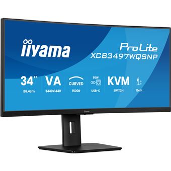 Monitor iiyama XCB3497WQSNP-B1 | LED | UWQHD | 120 Hz | 34" | F - 1