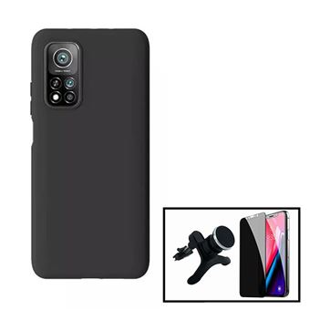 Kit Phonecare | Película de Vidro 5D Anti-Spy + Capa Silicone Líquido + Suporte Magnético Carro Reforçado para Xiaomi Redmi K30s - 1