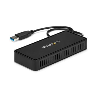 Base & Duplicador de Portas StarTech.com USBA2DPGB | Preto - 1