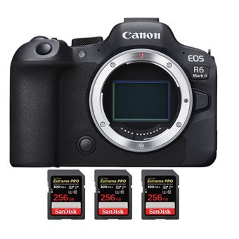 Canon EOS R6 Mark II ( R6II ) + 3 SanDisk 256GB Extreme PRO UHS-II SDXC 300 MB/s + PDF 20 Técnicas para Melhorar as suas Fotografias - 1
