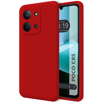 Capa Tumundosmartphone de silicone líquido ultramacio para Xiaomi Poco C85 | vermelha - 1