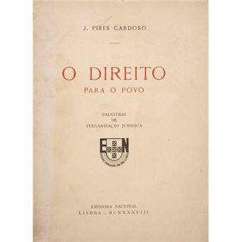 O direito para o povo. [dedicatória do autor] - 1