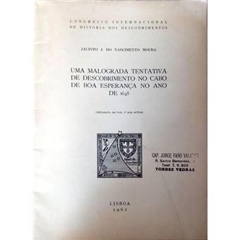 Uma malograda tentativa de descobrimento no cabo de boa esperança no ano de 1648. - 1