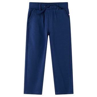 Calças de criança | vidaXL | com cordão azul-marinho 104 | 3 a 4 anos - 1