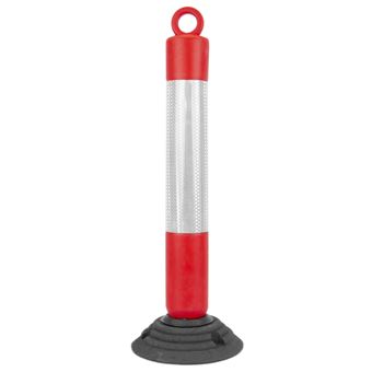 Poste de Sinalização PrimeMatik e Baliza para Tráfego 800X100 mm com Base de Borracha PrimeMatik - 1