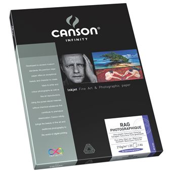 Canson Infinity Rag Photographique 210 papel fotográfico Branco A4 - 1