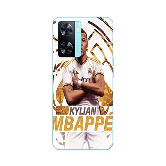 Capa Maniacase para Oppo A57s 4G | Kylian Mbappe Celebração do papel de parede do Real Madrid - 1