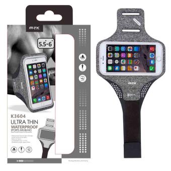Armband Universal MTK 5,0'' a 6,0'' Polegadas WaterProof Ultra Thin em Cinzento - 1