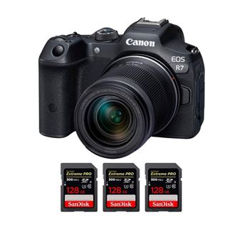 Canon EOS R7 + RF-S 18-150mm STM + 3 SanDisk 128GB Extreme PRO UHS-II SDXC 300 MB/s + PDF 15 Técnicas para Melhorar as suas Fotografias - 1