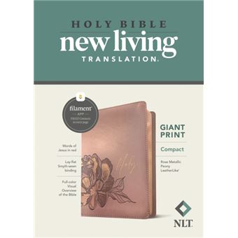 Nlt Compact Giant Print Bible Filament Enabled Edition Red - 1