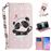 Capa Magunivers PU padrão de impressão spot decor panda e corações para Samsung Galaxy S10_0