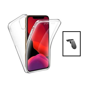 Kit Phonecare Capa 3x1 360° Impact Protection + Suporte Magnético L Safe Driving Carro para Apple iPhone 14 - Transparente/Branco - 1