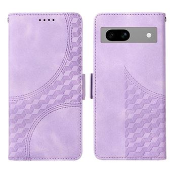 Capa FLOODKING para Google Pixel 7A | Design Acolchoado | Couro PU Premium | Roxo - 1