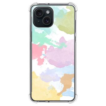 Capa Tumundosmartphone de silicone anti-choque para iPhone 15 Plus (6.7) Desenho aquarela 11 desenhos - 1