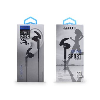 Auriculares Desportivos com Microfone Accetel EP-1742 - Preto - 1