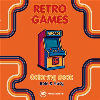 Retro Games - Coloring Book - Bold & Easy - 1