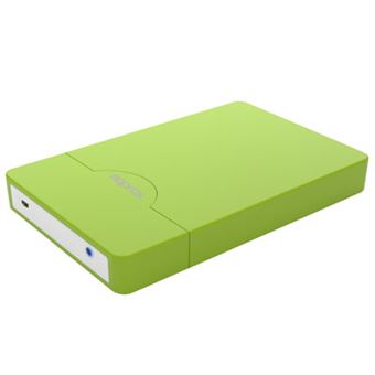 Caixa Externa Approx para Discos Duros 2.5 USB 2.0 - Verde - 1
