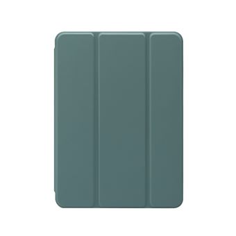 Capa Magunivers Pu Sensação de Pele com Porta Tripla e Porta Caneta Verde Escuro para Apple Ipad Mini (2019) 7.9 Inch/Mini 4 - 1