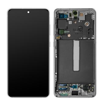 Ecrã LCD Táctil e Chassis Original para Samsung Galaxy S21 FE - Branco - 1