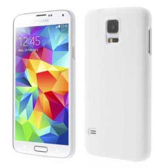 Capa Deebix com cobertura suave em gel de borracha, em plástico duro, para Samsung Galaxy S5 G900 (Branca) - 1