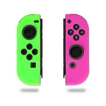 Capa HSMY Silicone para Nintendo Switch Joy-Con - Roxo e Verde - 1