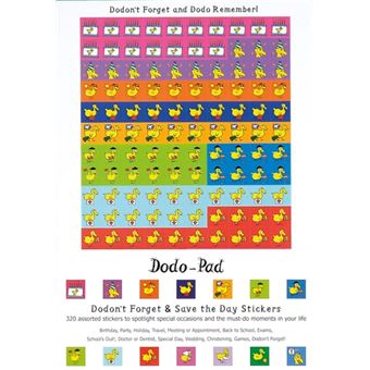 Dodon'T Forget And Save The Day Stickers From Dodo Pad 320 Selfadhesive Reminder Stickers In 14 Different Designs - 1
