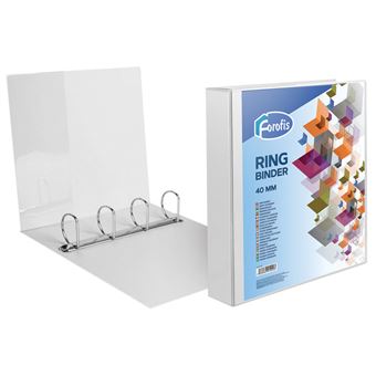 Pasta de Arquivo Personalizável Forofis Pp 91099 | A4 | Comercial L/50 | 4 argolas | Branco - 1