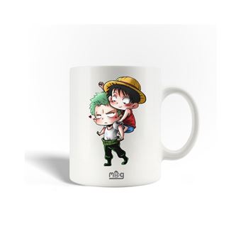 Caneca Maniacase Luffy Et Zoro One Piece Anime Poster Fanart - 1