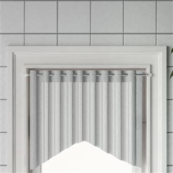 Varões para Cortinas vidaXL | 2 Peças | 40-60 cm | alumínio branco e prateado - 1