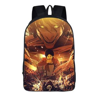 Mochila Escolar Infantil DreamWorks | Attack on Titan | 29 x 12.5 x 42 cm | Multicolorido 1551 - 1