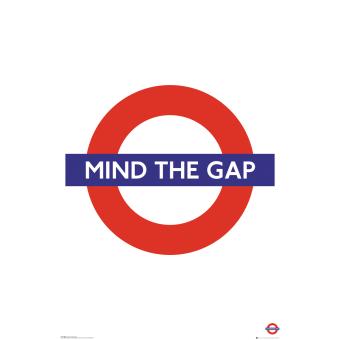 Poster em tubo GB Posters Transport For London Mind The Gap 61 x 91.5 cm - 1
