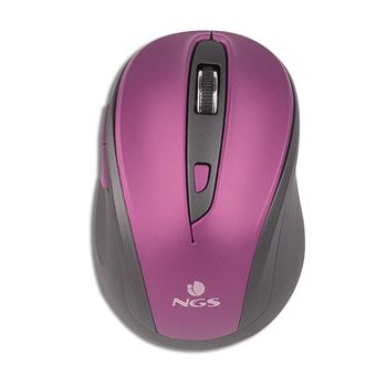 Rato Wireless NGS Evo Mute | 1600 DPI | Roxo - 1