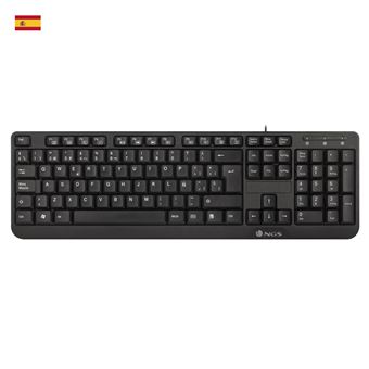 Teclado com Fios NGS FunkyV3, QWERTY, ES | Idioma: Espanhol | Preto - 1
