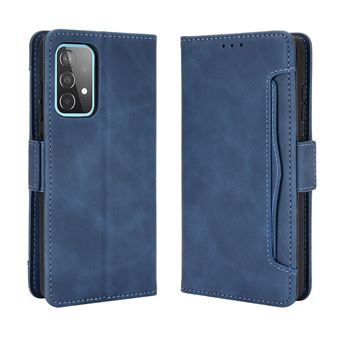 Capa FOXDOCK Protetora para Samsung Galaxy A52 5G | Suporte e Flip de couro PU | À Prova de Choque | Azul - 1