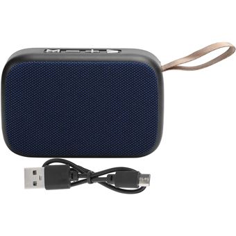 Mini Coluna Bluetooth Portátil Orysin | USB, FM e Subwoofer | Azul - 1