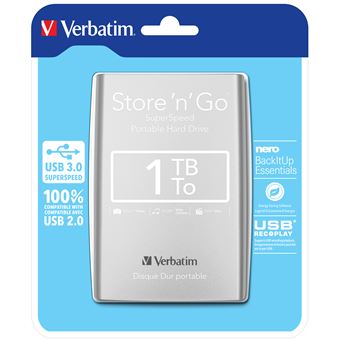 Disco Externo HDD Verbatim Store 'n' Go | 2.5" | 1 TB - 1
