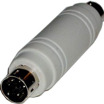 Adaptador de Conetor PS2 BeMatik MiniDIN Macho de 6 pin para Macho - 1