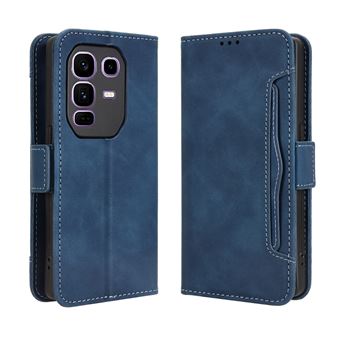 Capa FOXDOCK Protetora para Infinix Note 50 Pro Plus 5G | Suporte e Flip de couro PU | À Prova de Choque | Azul - 1