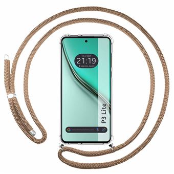 Capa Tumundosmartphone transparente para Realme P3 lite com cabo Camel - 1