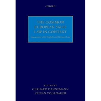 The Common European Sales Law In Context - 1