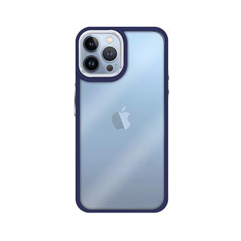 Capa MisterCapas para iPhone 15 Transparente Frame - Azul Escuro - 1