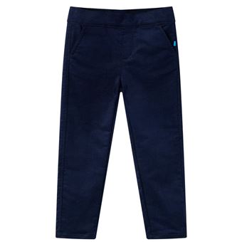 Calças para criança | vidaXL | azul-marinho escuro 140 | 9 a 10 anos - 1