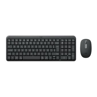 Teclado Wireless + Rato Logitech MK250 Compact Bluetooth Wireless Combo | Idioma: Espanhol | Grafite - 1
