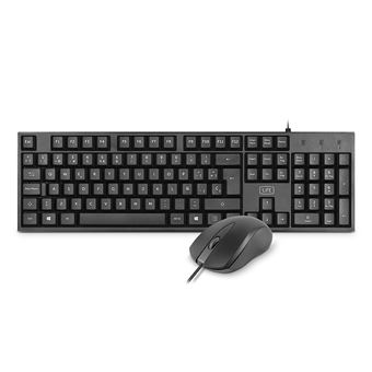 Teclado e Rato 1Life Kb  Base Kit |  Português | Preto - 1