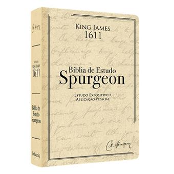 Bíblia De Estudo Spurgeon King James 1611 (Creme) - 1