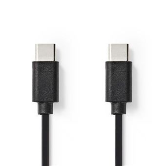 Nedis CCGP60700BK10 cabo USB 1 m 2.0 USB-C Preto